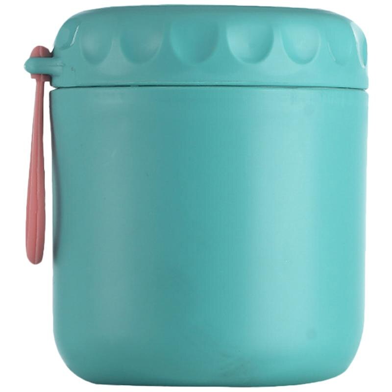 304 Stainless Steel Insulated Lunch Box Soup Holder Portable Food Container For Picnic School Office Handheld Soup Cup Thermos: Green