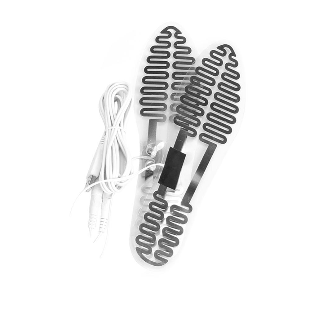 1Pair 23CM USB Electric Heated Insoles Foot Warmer Heated Boots Shoes Pads Winter Outdoor Ski warming Insoles