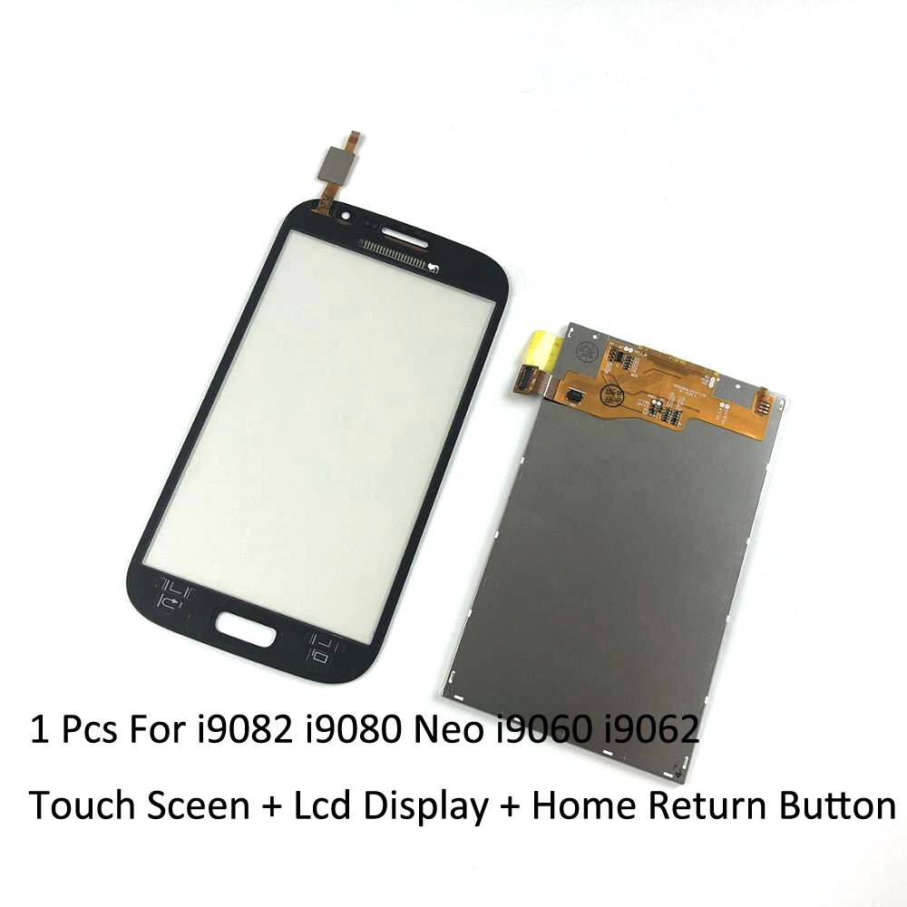 Voor Samsung Galaxy Grand Gt I9082 I9080 Neo I9060 I9062 I9063 Touch Screen Digitizer + Lcd-scherm Monitor + Thuis terug Button