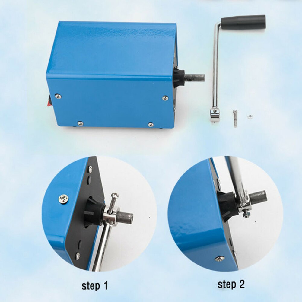Cargador de dinamo portátil de alta potencia, generador USB de manivela manual de emergencia