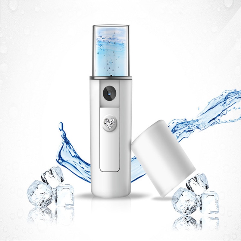 Portable Small Air Humidifier USB Rechargable Handheld Water Meter Ultrasonic Charging Diffuser Mini Milk Oil Steamed Face