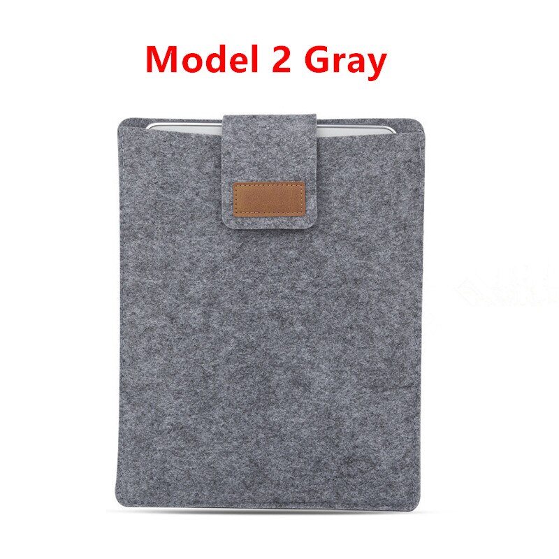 Felt Sleeve Bag Case for Apple iPad 9.7 inch For Samsung 10.1 inch Cover for iPad mini Xiaomi mipad 7.9" 8.0" Huawei T3 9.6": Mode 2 10.5 Gray