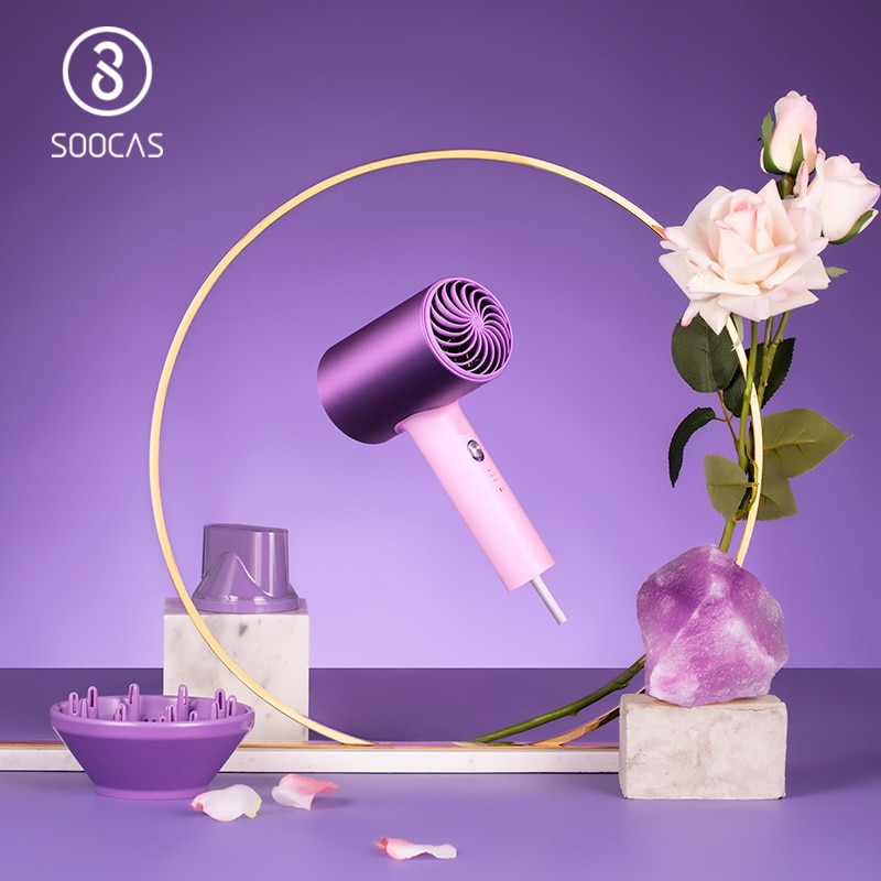SOOCAS H5 Upgraded Anion Hair Dryer for Xiaomi Blow Dryer Quickly Dry High-power Thermostatic Electric dryer