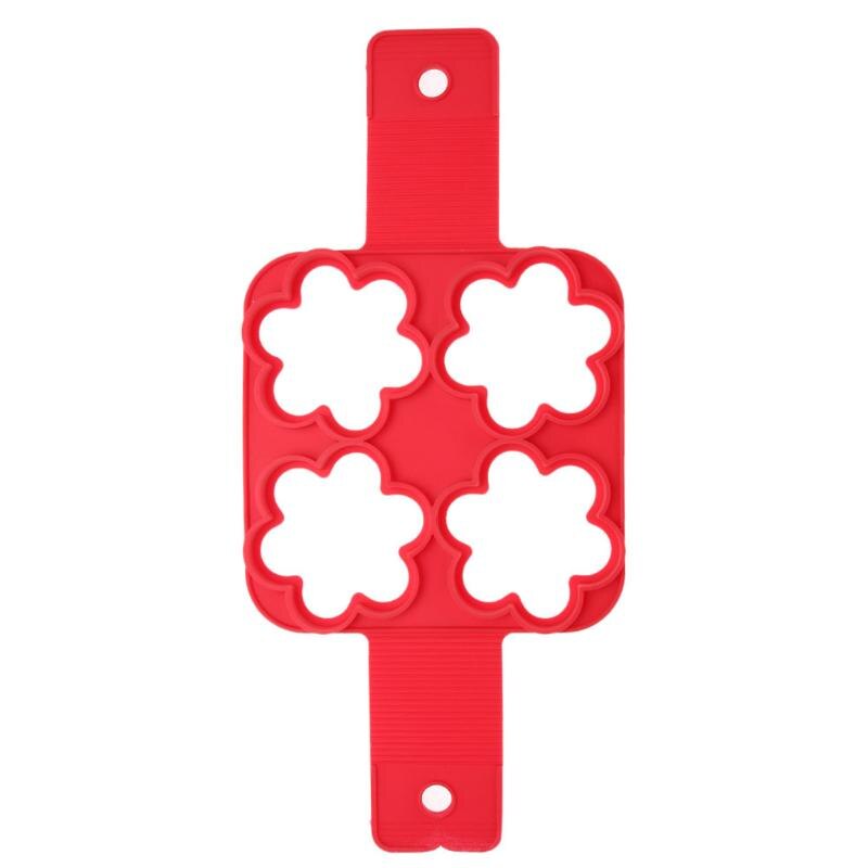 Pancake Egg Cooker Maker Nonstick Cooking Tool Round Heart Flower Square Shape Pan Flip Eggs Mold Kitchen Baking Accessories: Flower Shape