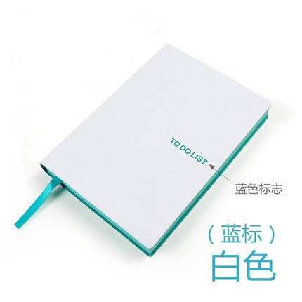 To Do List Notebook for Business as Office & School Supplies A6 110 Sheets: White Blue