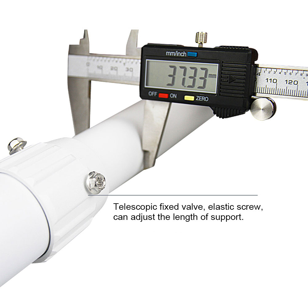 CCTV Telescopic Bracket Extension 30-60cm Adjustable Double Camera Lifting Support Flexible L-shaped Vertical Pole Mount