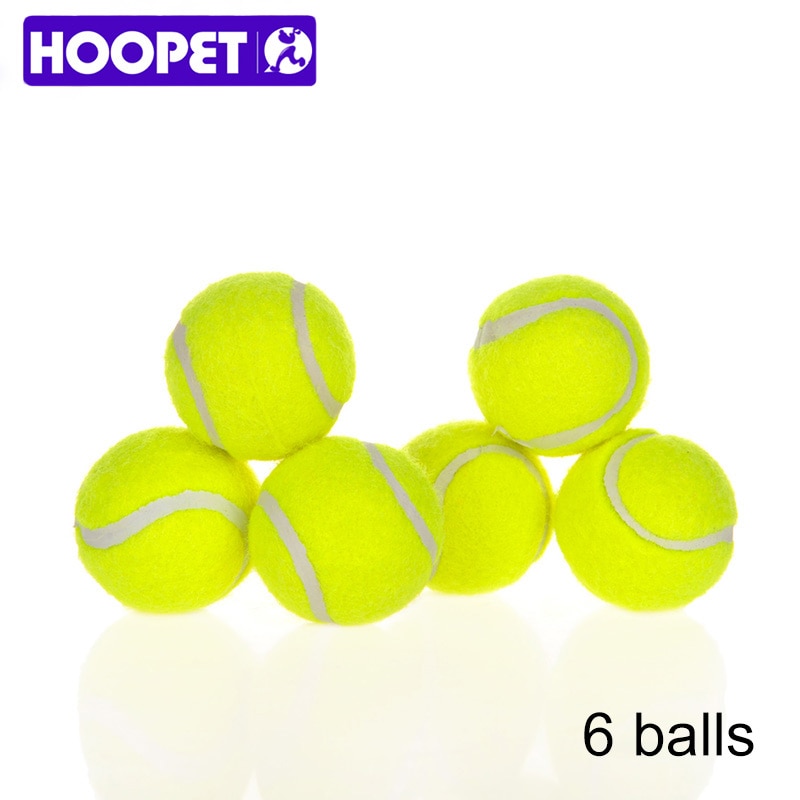 HOOPET Hond Speelgoed Zes Tennisballen bijtvast Honden Puppy Teddy Training Product