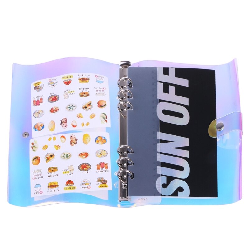 A5 A6 6 Holes Binder Folder File Cover For Journal Note Book Diary Notepad PVC J78A: Coffee