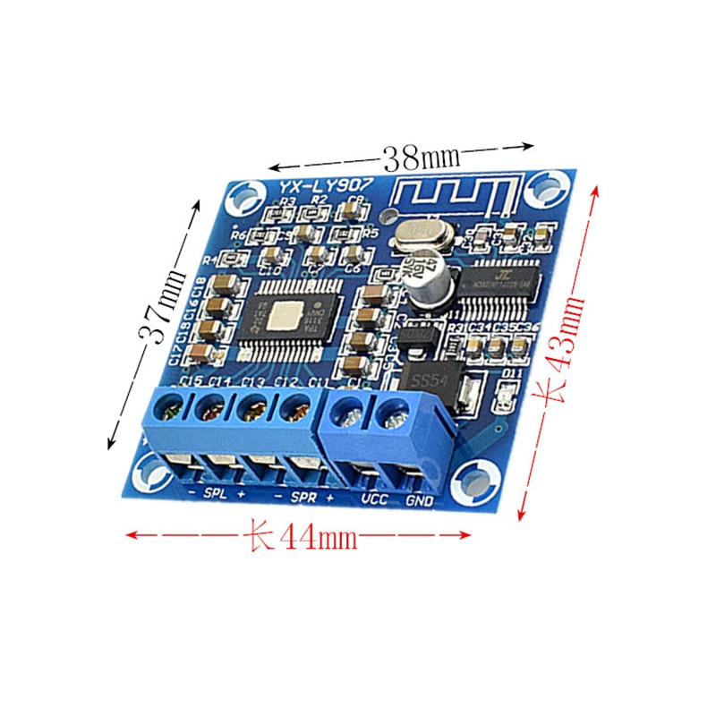 Mini 2x50 W DC 12-24 V TPA3116D2 Bluetooth classe D Audio stéréo carte amplificateur numérique A4-020