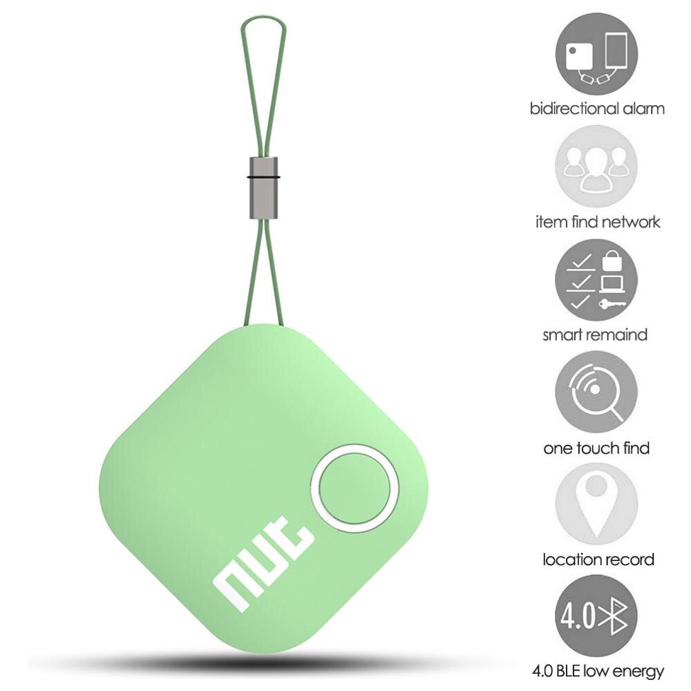 Écrou 2 étiquette intelligente Bluetooth Tracker Anti-perte de clé pour animaux de compagnie localisateur d'alarme objets de valeur comme pour enfant (blanc/vert/Orange): Green