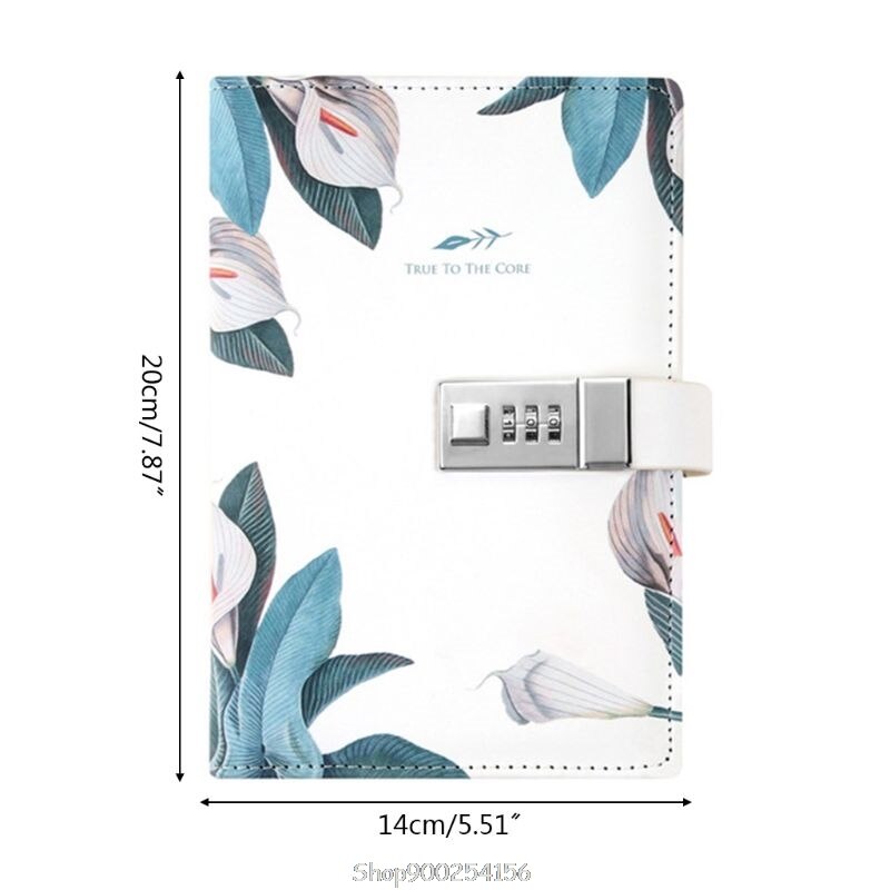 Password Notebook with Combination Lock Personal Secret Diary Journal Notepad Office School Supplies N24 20