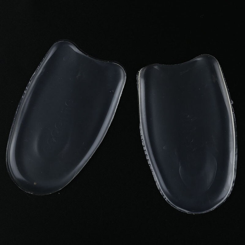 Pair 5mm Height Clear Silicone Gel Heel Insoles for Women