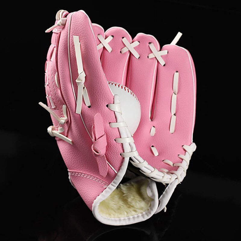 draussen Sport Zwei farben Baseball Handschuh weicher Ball Praxis Ausrügestochen Größe 11,5/12,5 Verknüpfungen Hand für Erwachsene Mann Frau Baseball glo