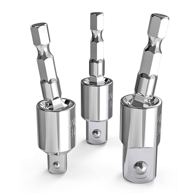 Electric Drill Socket Adapter Socket Wrench Set Hexagon Shank Square Socket Drill Bit Can Rotate and Extend The Conversion Rod