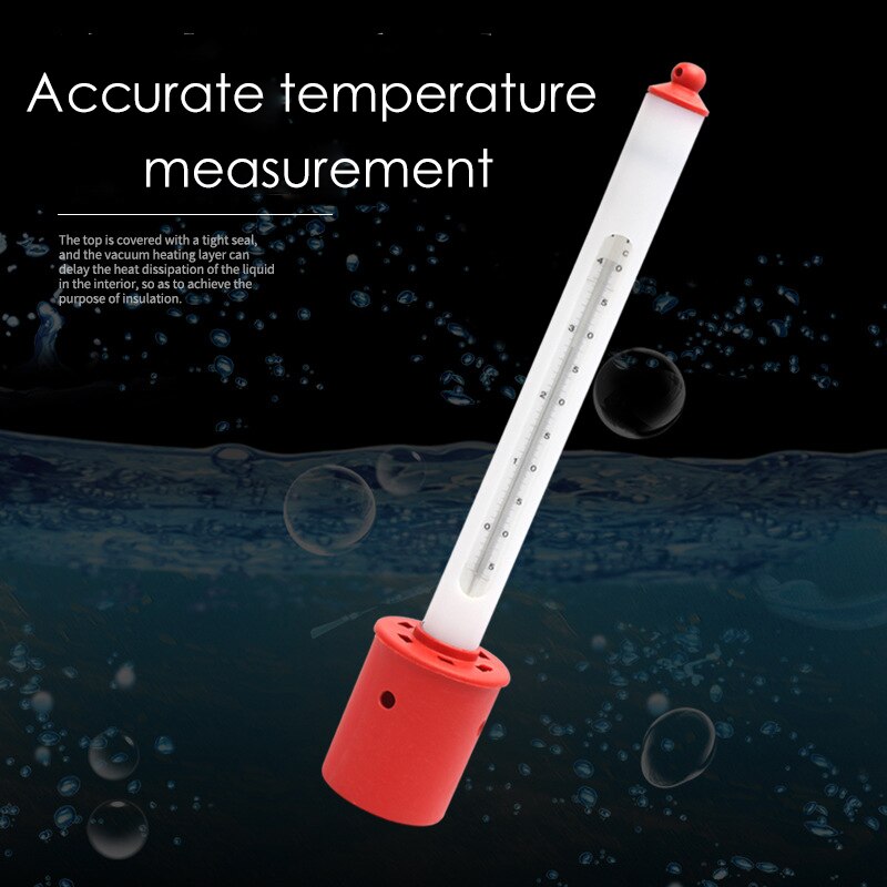 Oppervlaktewaterthermometer aquarium kunststof oppervlaktethermometer roestvrij staal zeewaterkweekthermometer met vloeistof