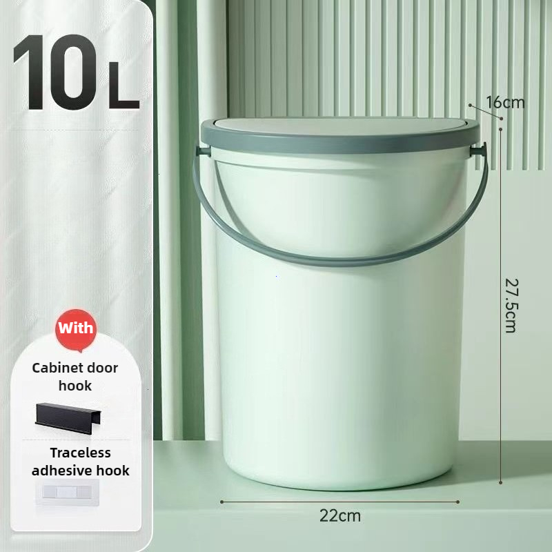 Kosz na śmieci 6L/10L z pokrywą robić kampera, łodzi, przyczepy kempingowej, kampera, wygodny robić montażu na drzwiach, ścianach, kosz na śmieci robić samochodu.: FIOLETOWY