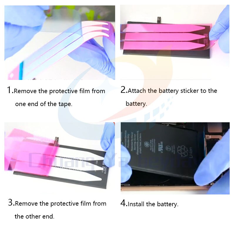 10 sztuk baterii naklejki samoprzylepne dla iphone 5S 5C 6 6S 7 8 Plus 3M podwójna taśma Pull iPhone X XR Xs XS Max 11 Pro Max baterii klej
