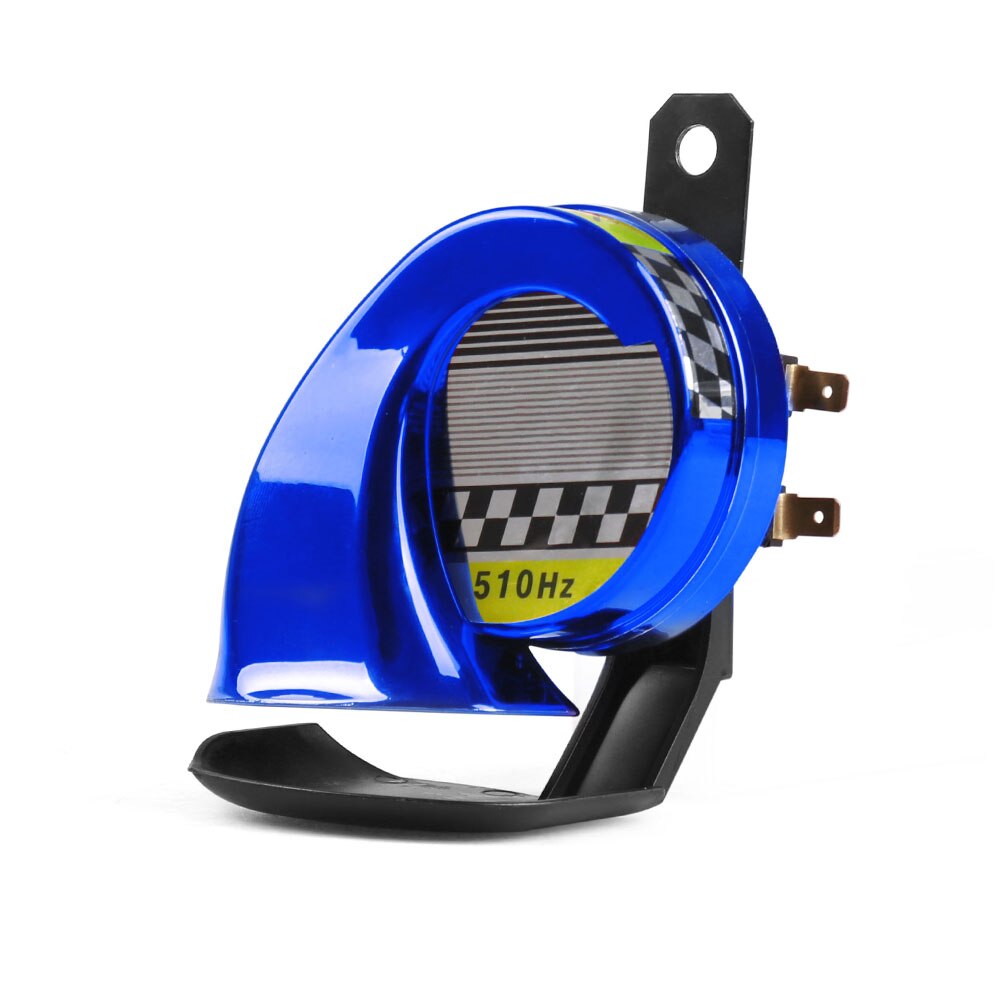 Universal 12V DC 130dB Snail Air Motorcycle Horn Siren Loud 510Hz for Car Truck Motorbike Waterproof: Blue