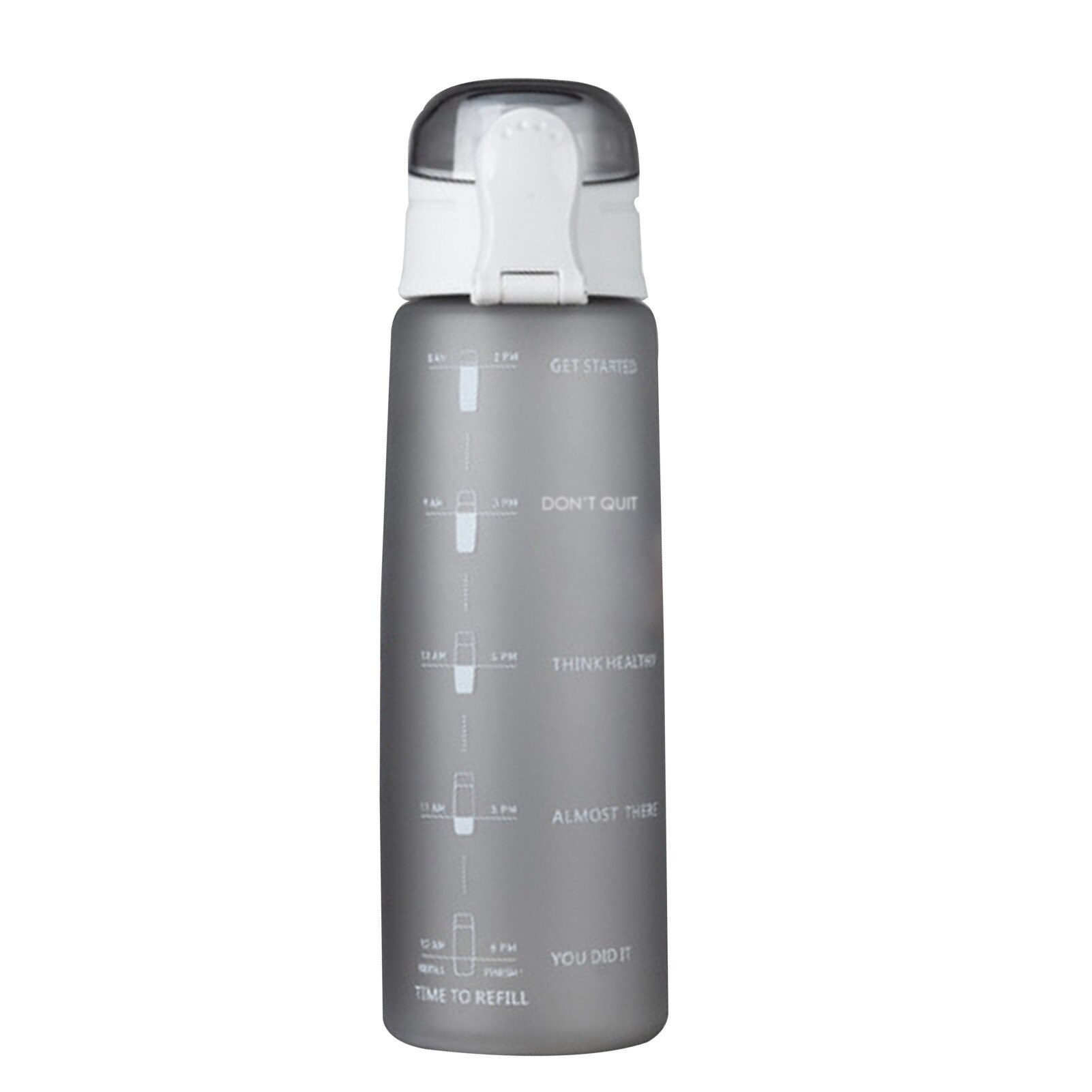 Sport Bottle Innovative Motivational 32OZ Space Cup Portable 1L water bottle with The spring-loaded dust cap for Cycling sports: B