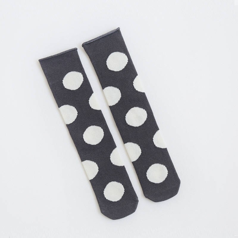 WARMOM 0-3Jahre Baby Hohe-Knie Socken Baumwolle freundlicher Socken Baby Jungen Mädchen Winter Socken Polka Punkt lässig Stil Baby Versorgung: Grau