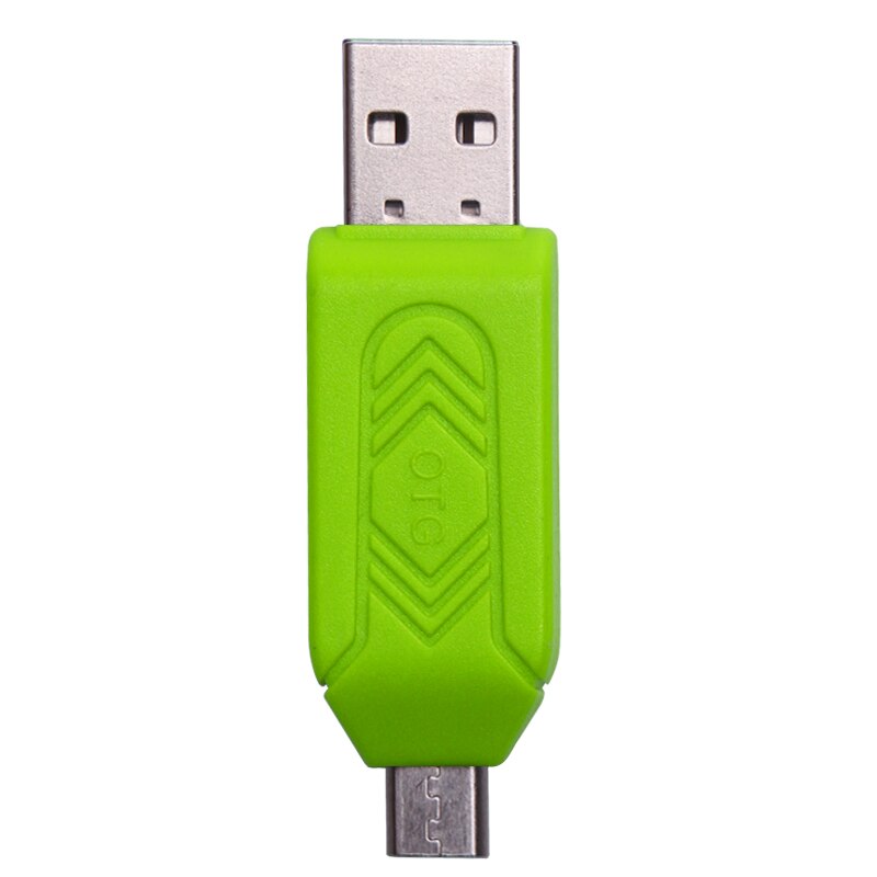 SR 2 in 1 Cellphone OTG Card Reader Adapter with Micro USB TF/SD Card Port Phone Extension Headers
