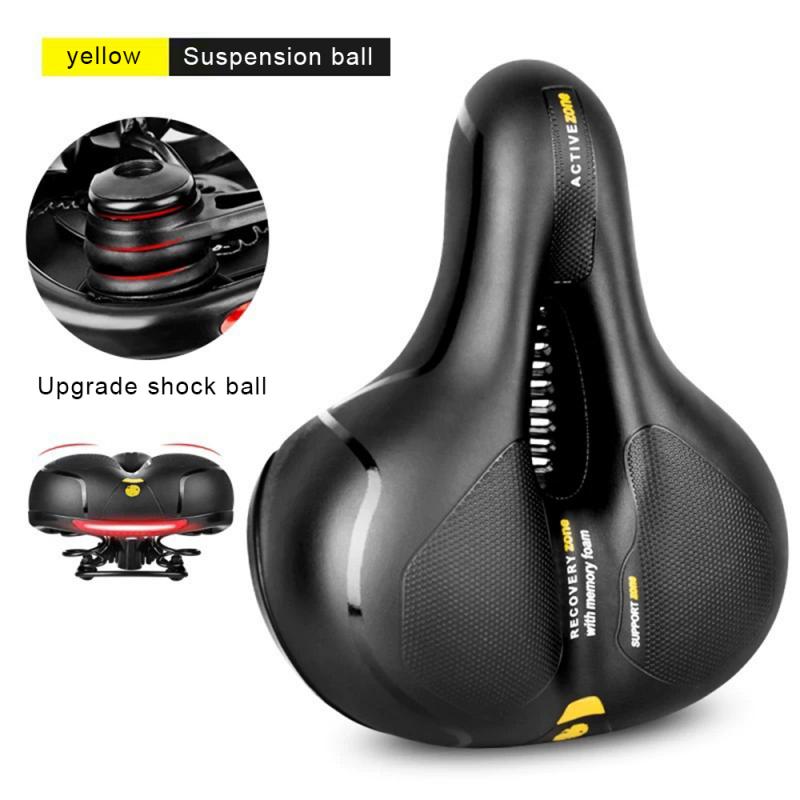 Big Ass Bike Bicycle Cycling Noseless Saddle Wide Large Soft PVC PU Pad Seat Big Butt Saddle Shock Resistance Seat: B3