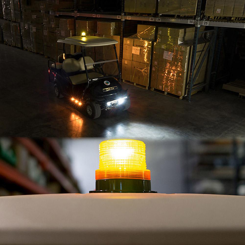 Luz LED estroboscópica de emergencia para coche y camión, lámpara de faro con montaje magnético, 12V/24V