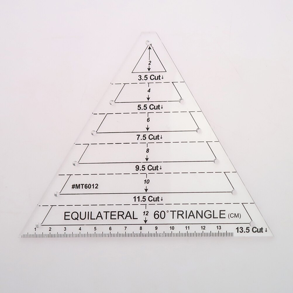 Patchwork Ruler 60 Degree Triangle Quilting Ruler Patchwork Acrylic Template Sewing Accessories