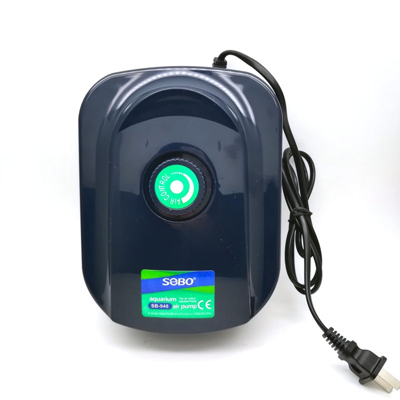 Silent Aquarium Air Pump Fish Tank Air Output Adjustable Flow Oxygen Air Pump 2/4 Outlets Aquarium Pump SB748/SB848/SB948/SB988