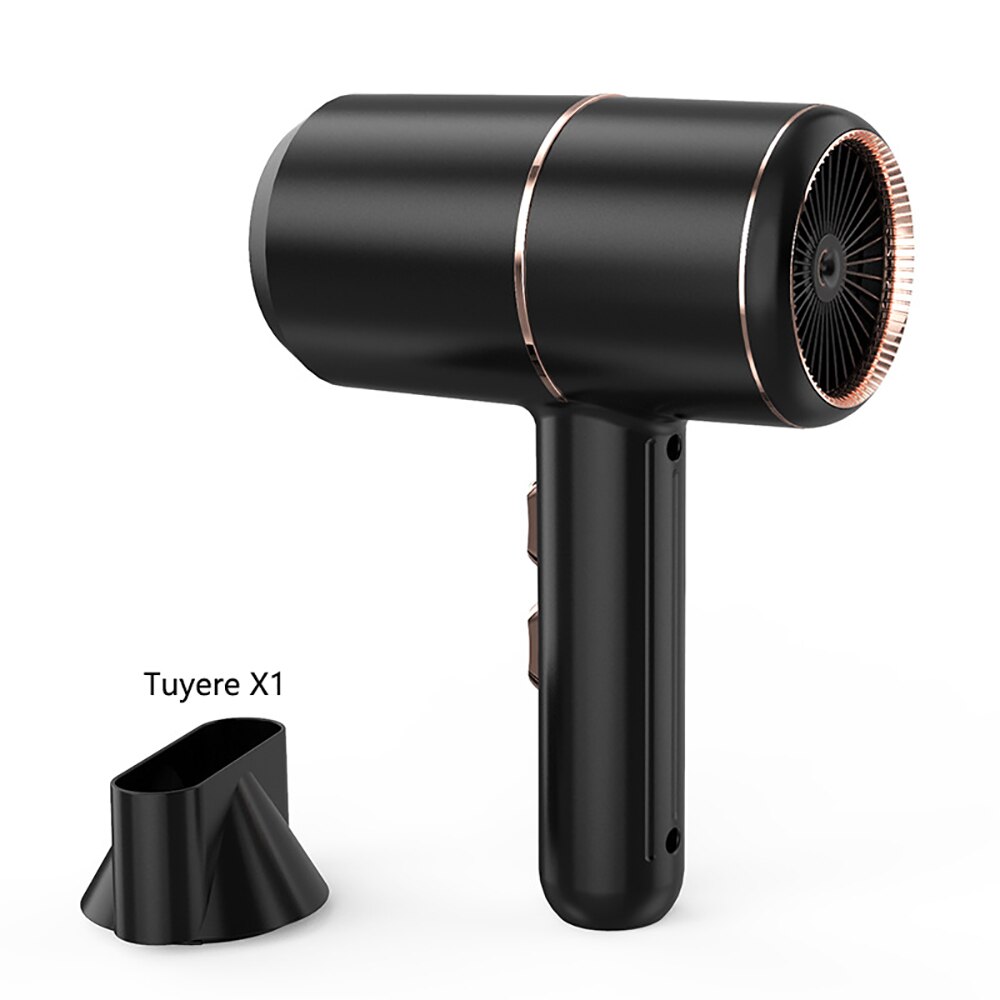 6-speed Smart Hammer Hair Dryer Home Dormitory and Cold Air Hair Dryer Box Packaging Upgrade Version: black