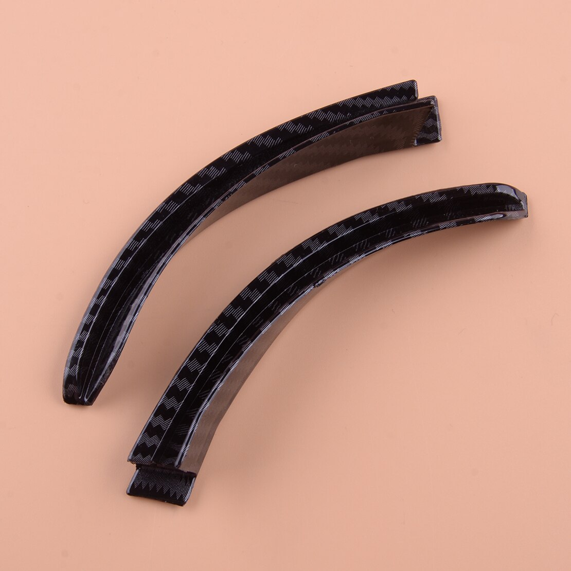 1 Pair Car ABS Roof Side Water Rain Gutter Extension Black Carbon Fiber Style Fit for Jeep Wrangler JL Gladiator JT