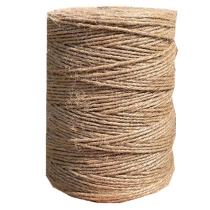3mm Jute Rope Binding Decorative Thread Diy String Hand-Woven Hemp Rope 180 Meters Cords Winding Cat Climbing Frame