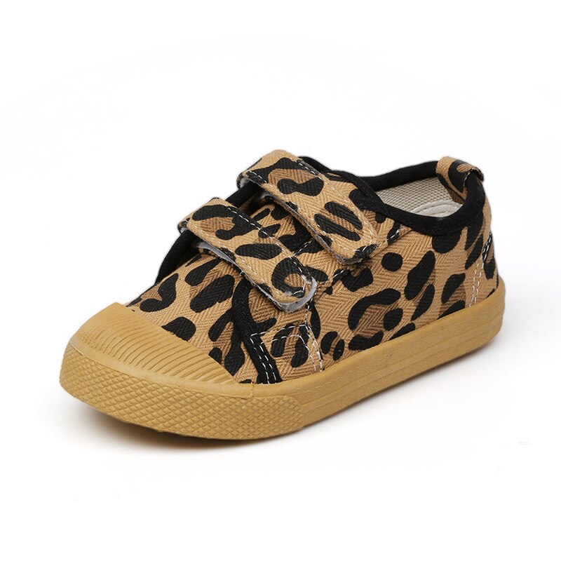Peuters Kids Casual Schoenen Jongens Meisjes Zachte Mode Canvas Schoenen Voor Kinderen 1-7 Jr Maat 21-30 effen Witte Kleur Leopard Prints