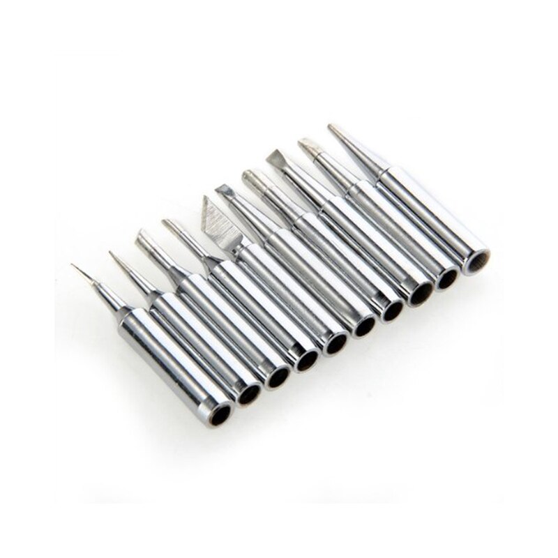 10 Tips Set Soldering Iron Tips Solder Tip Lead-free Screwdriver Iron Tip 900-T-I/ BK/ 1.6D/ 2.4D/ 3.0D/ 2C/ 3C/ 4C