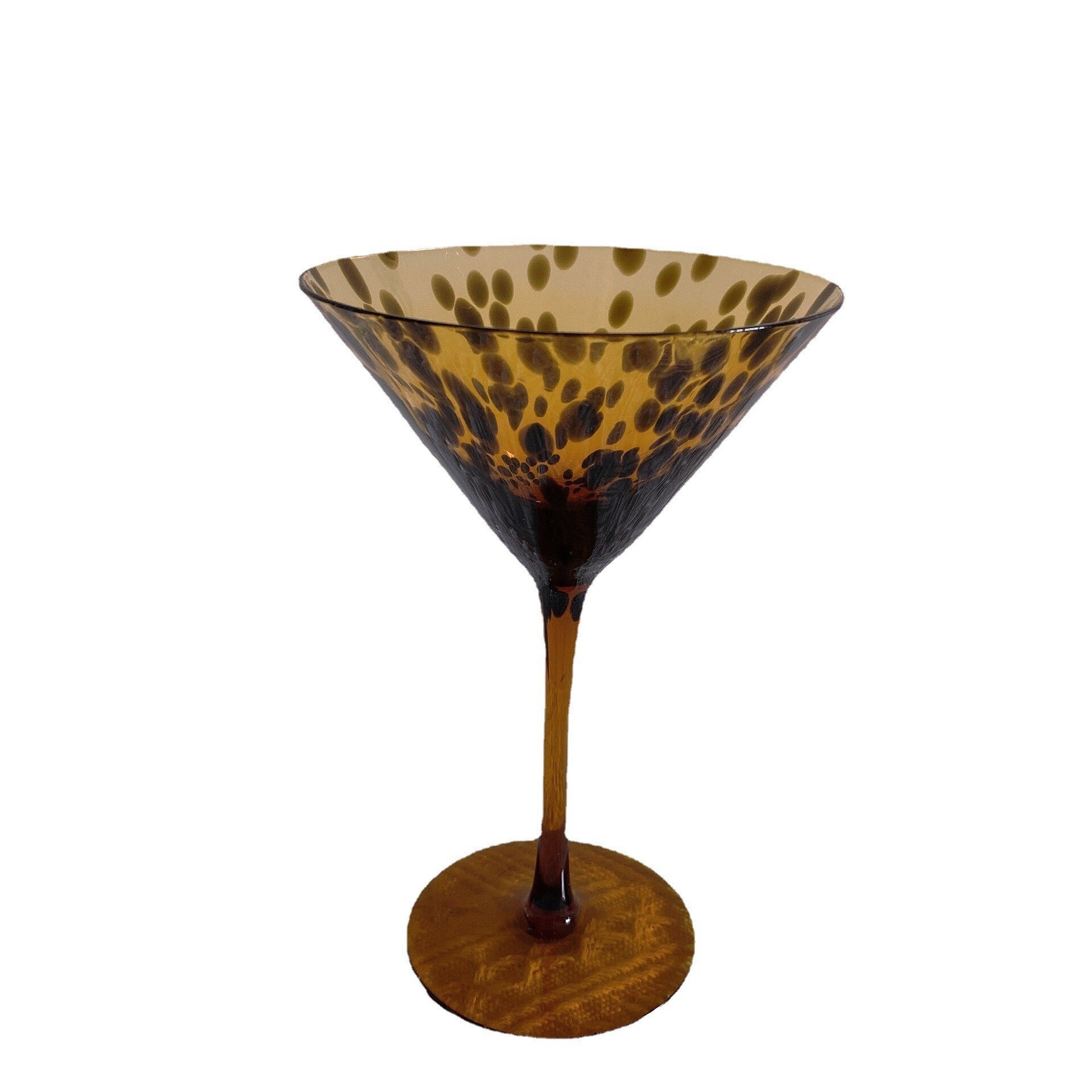 European-Style Leopard Spot Water Cup Cocktail Glass Handmade Goblet Hotel Ornaments: Cocktail glass