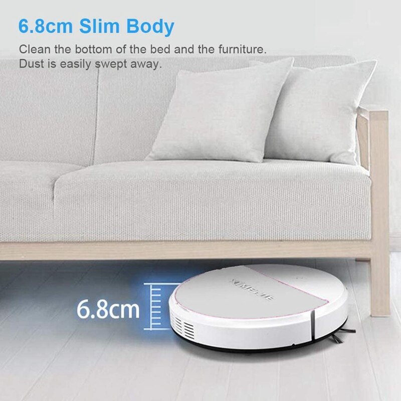 XIMEIJIE XM30 1800Pa aspiradora ligent er ing Robot limpiador doméstico para limpieza del hogar, blanco