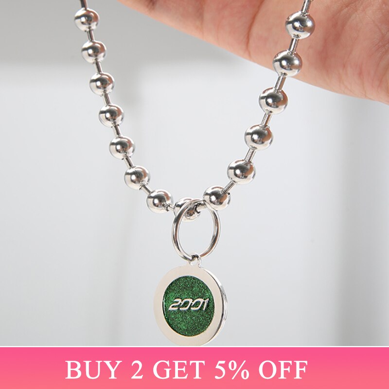 Igirls Necklace Acrylic Love Necklace Dice Pendant Collar Hip Hop Pandent Necklaces Gothic Punk Girls Choker Chian