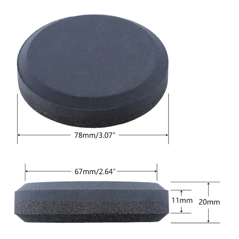 240/400# 400/1500# 3000/10000# 6000/12000#Household Knife Whetstone Round Axe Sharpening Stone Hand Dual Grit Tool B85C