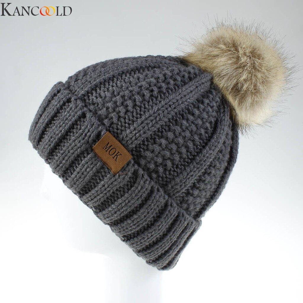 KANCOOLD Neue Frauen Mädchen warm Halten Winter Beiläufige Gestrickte Hütte Wolle Säumen Hütte Ski Hütte Männer Und Frauen lässig outwear: DG