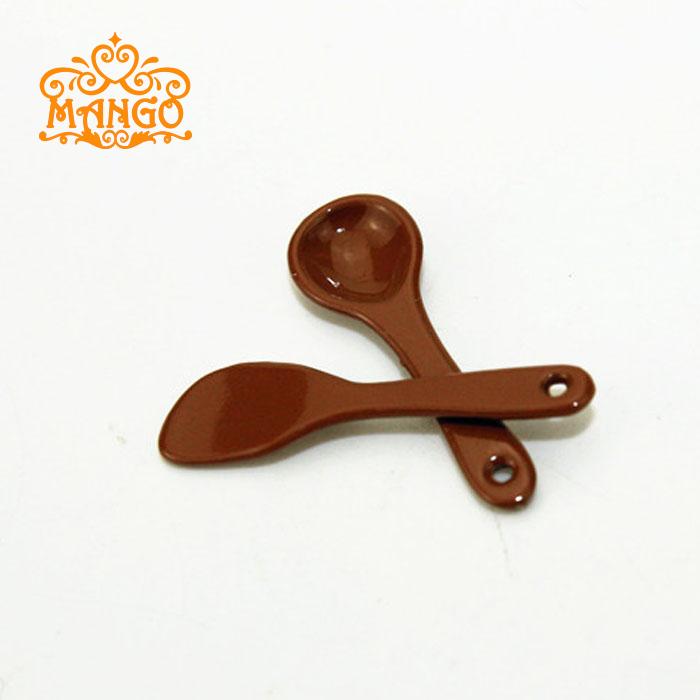 1/12 Dollhouse Miniature Furniture Kitchen accessories Metal spatula rice ladle 2pcs