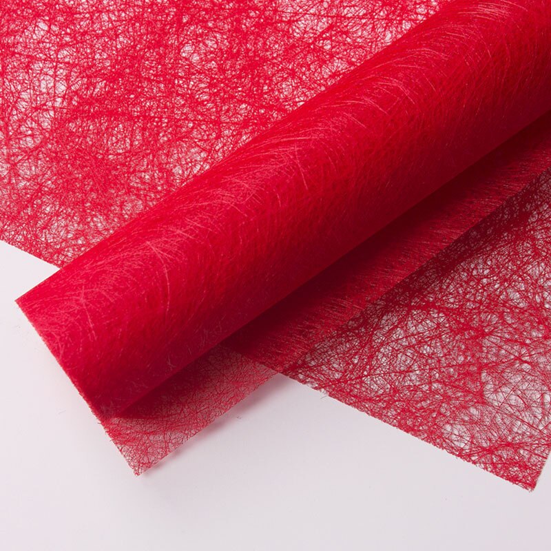 3 Sheets Flowers Bouquet Wrapping Silkworm Paper DIY Florist Craft Material Packaging Paper Wedding Decor Scrapbook Origami: Red