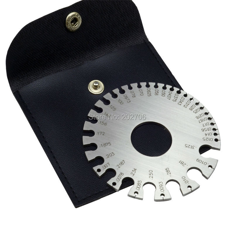 3 model Metal Welding Gauge 0-36 Round AWG SWG Wire Gauge Thickness Ruler Gauge Diameter Stainless Steel Measurer Tool