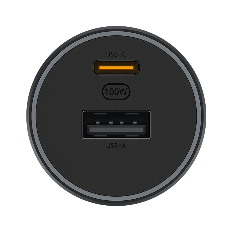 Original Xiaomi 100W Auto ladegerät Dual USB Schnell ladung Wireless Mi Auto ladegerät 100W USB-A USB-C Dual-Output-LED-Leistung