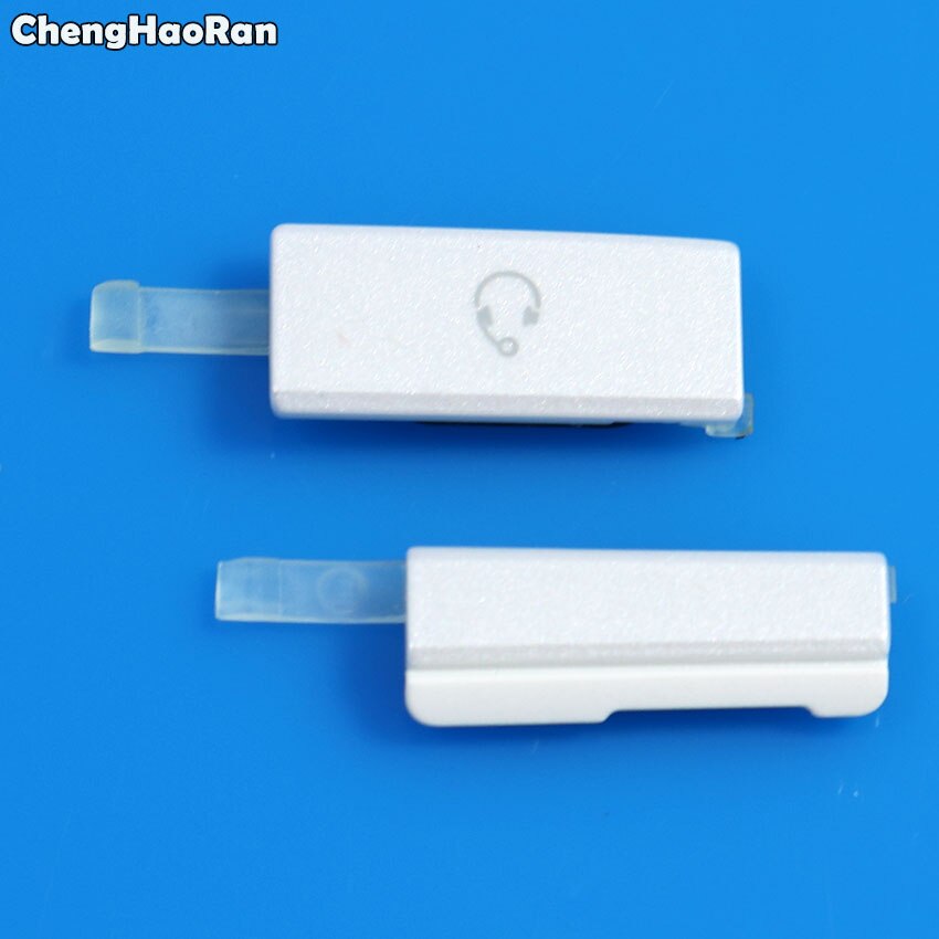 Enchufe de polvo del puerto de carga USB ChengHaoRan + tarjetas Micro SD y Sim cubierta de la ranura del puerto Jack para Sony Xperia V S LT25i LT25 LT26 LT26i: LT25i--White