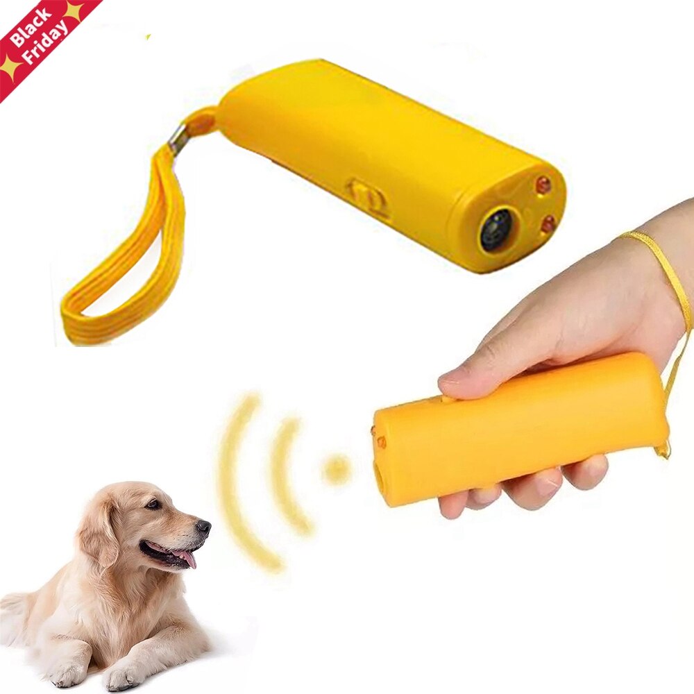 Pet Dog Repeller Anti Barking Stop Bark Training Device Trainer Led Ultrasone 3 In 1 Ultrasone Dog Trainer