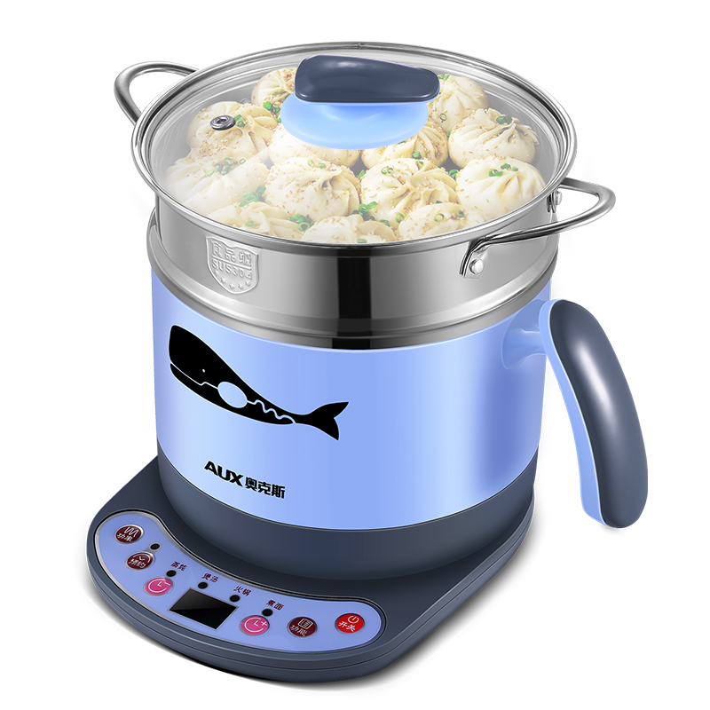 220V AUX 1.5L Electric Multi Cooker HX-12B92 Mini Electric Cooking Pot For Stew Cook Noodle Cooking For Heating Lunch