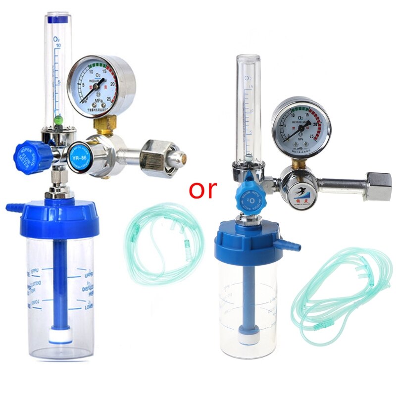 Zuurstof Flow Zuurstof Flowmeter Manometer Zuurstof Drukregelaar 1-10L/Min G5/8 Voor Ouderen Zwangere Patiënten