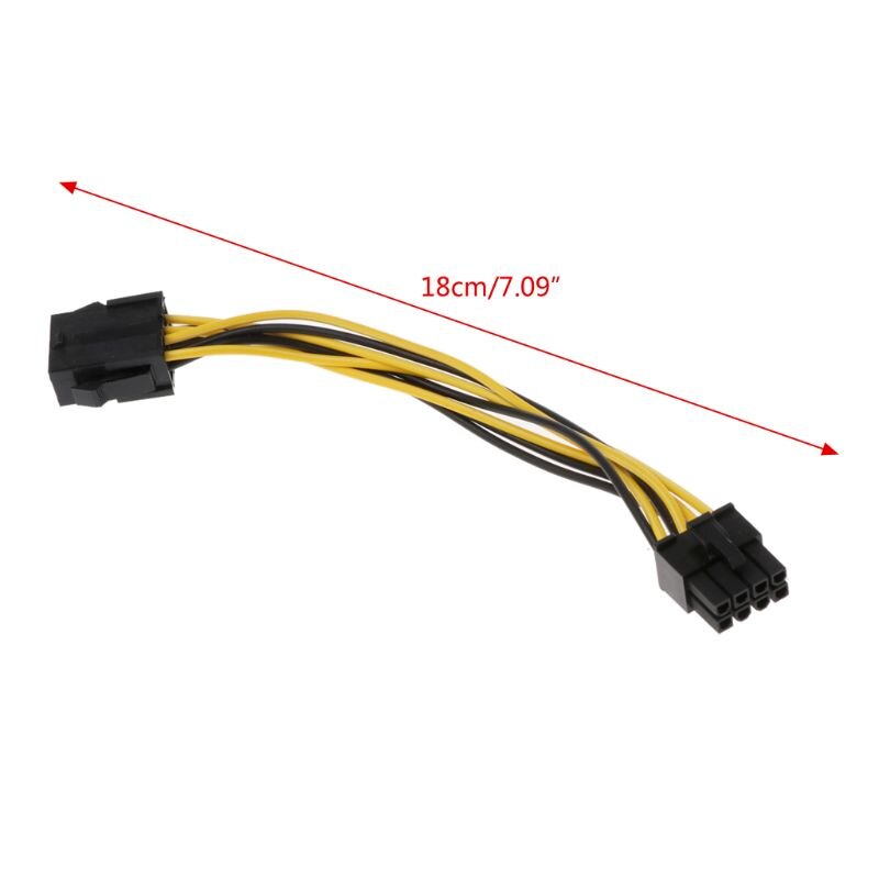 8Pin Om 8Pin Atx Cpu Eps Man-vrouw Power Verlengkabel Psu Moederbord Power Extension Adapter Kabel 18 Cm