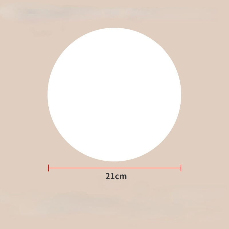 Papier de cuisson antiadhésif jetable pour friteuse à Air, 50 pièces, 18/19/20/21/22/23cm, ustensiles de cuisine: 50PCS-21cm-No Holes