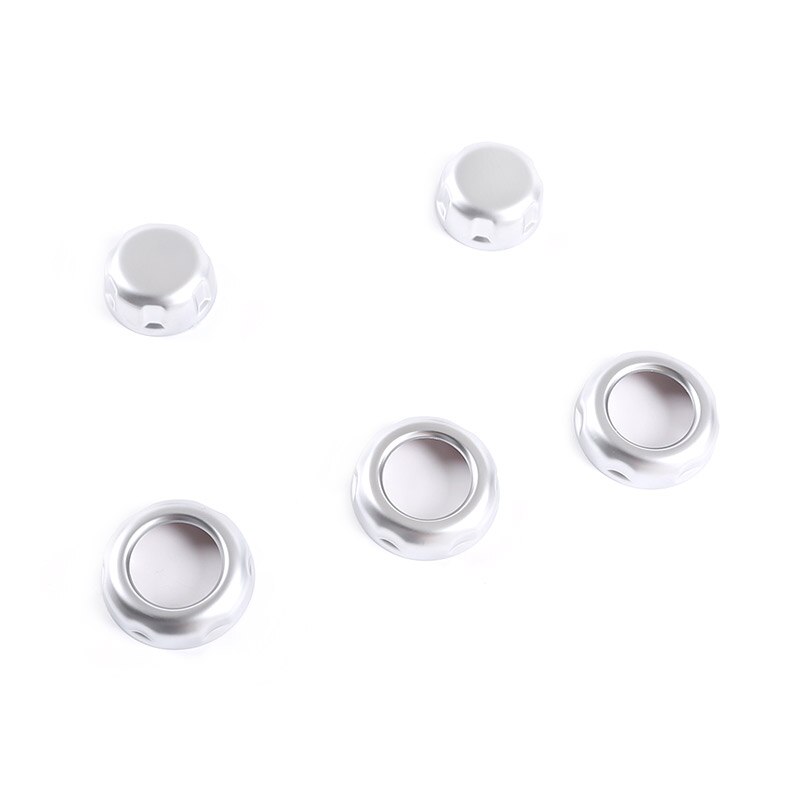 For Land Rover Freelander 2 2007 ABS Matte Chrome Car Air Conditoin knob Trim Interior Car Accessories: 5-Pcs